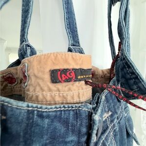 AG Adriano Goldschmied Blue Denim Jumpsuit